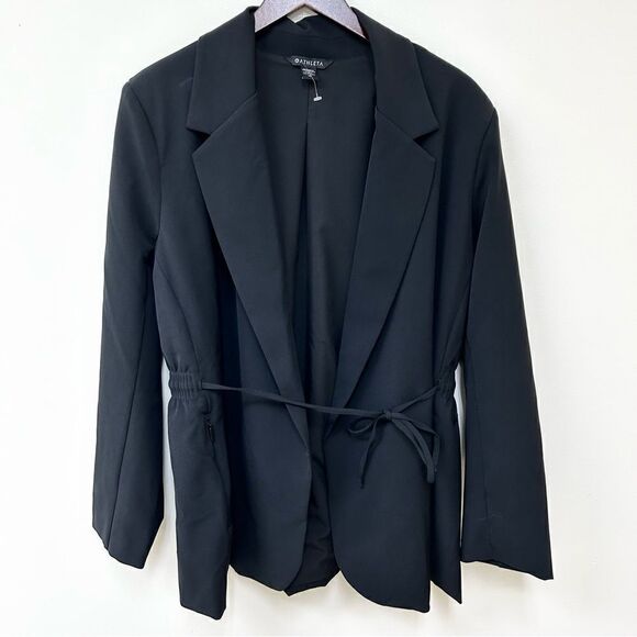 Athleta Black Blazer with White Trim - Picture 2 of 6